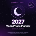 2027 Moon Phase Planner & Lunar Journal (Printable PDF)